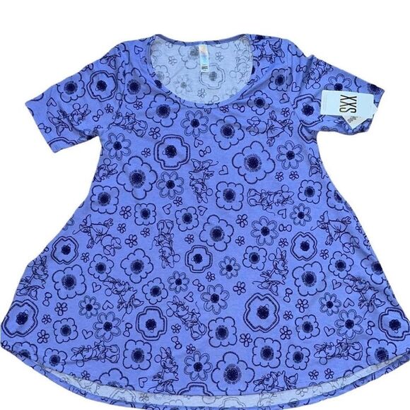 LuLaRoe XXS Perfect Tee • Disney’s Minnie Mouse • Purple • Rare Print • BNWT - Picture 3 of 12